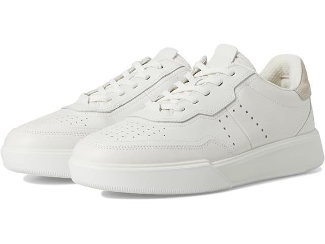 (取寄) エコー メンズ ストリート コート レース スニーカー ECCO men Street Court Lace Sneaker White/Shadow White