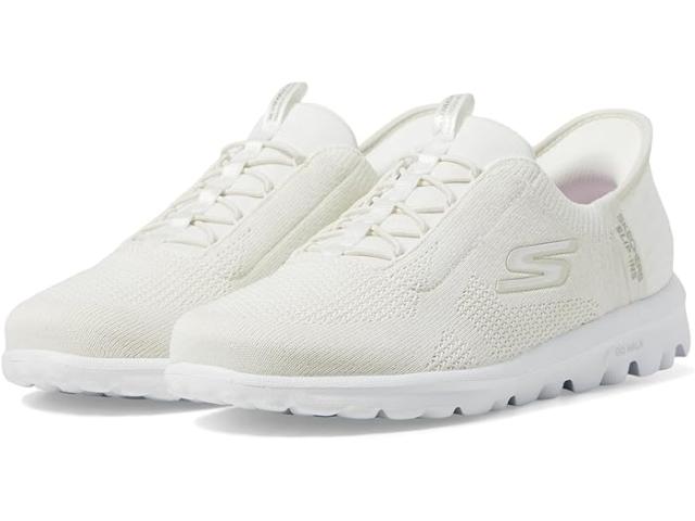 (取寄) スケッチャーズ スニーカー レディース ゴー ウォーク トラベル ミラン ハンズ フリー スリップインズ SKECHERS Performance women Go Walk Travel Milan Hands Free Slip-Ins Off-White