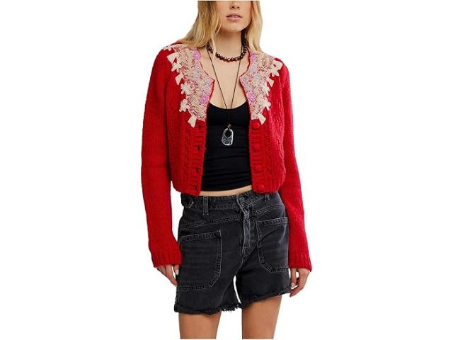 (取寄) フリーピープル レディース ピクシー カルディ Free People women Pixie Cardi Red