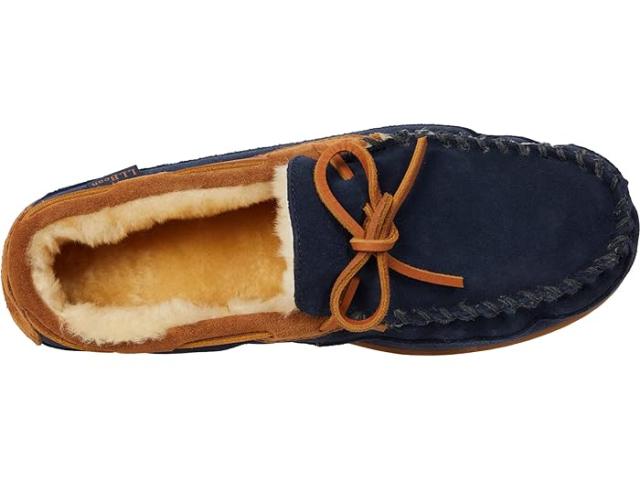(取寄) エルエルビーン メンズ ウィックド グッド モカシン L.L.Bean men L.L.Bean Wicked Good Moccasins Carbon Navy/Saddle