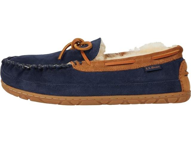 (取寄) エルエルビーン メンズ ウィックド グッド モカシン L.L.Bean men L.L.Bean Wicked Good Moccasins Carbon Navy/Saddle