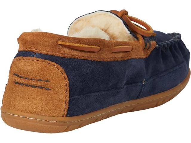 (取寄) エルエルビーン メンズ ウィックド グッド モカシン L.L.Bean men L.L.Bean Wicked Good Moccasins Carbon Navy/Saddle