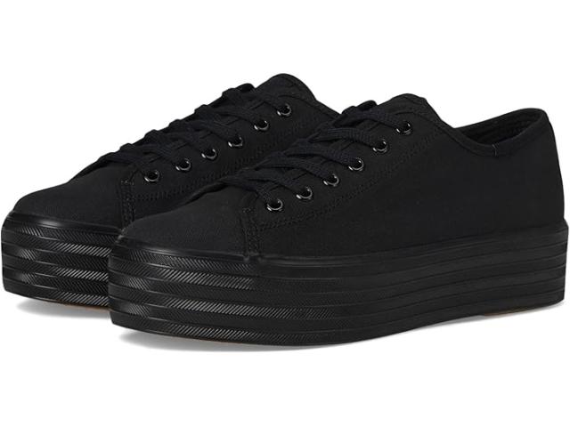 (取寄) ケッズ レディース トリプル アップ キャンバス Keds women Triple Up Canvas Black/Black Canvas