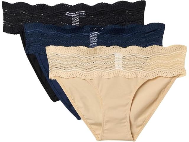 (取寄) コサベラ レディース ドルチェ ローライダー ビキニ 3-パック Cosabella women Dolce Lowrider Bikini 3-Pack Black/Blush/Navy Blue