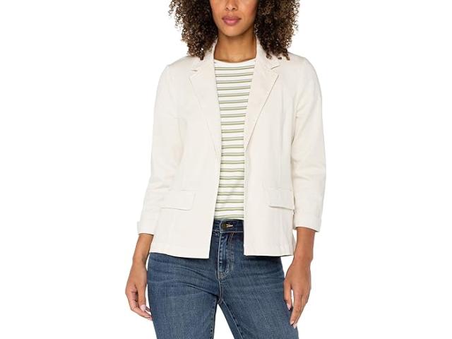 (取寄) リバプールロサンゼルス レディース フィッティド ブレーザー ソフト タッチ ツイル Liverpool Los Angeles women Fitted Blazer Soft Touch Twill Bone