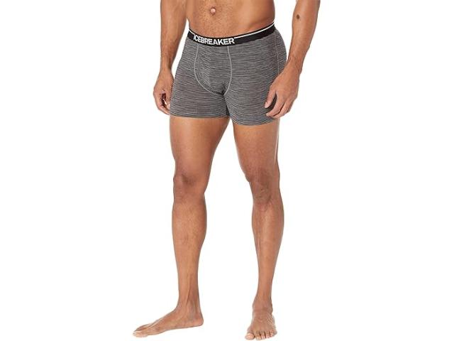 (取寄) アイスブレイカー メンズ アナトミカ ボクサー W/ フライ Icebreaker men Anatomica Boxers w/ Fly Gritstone Heather