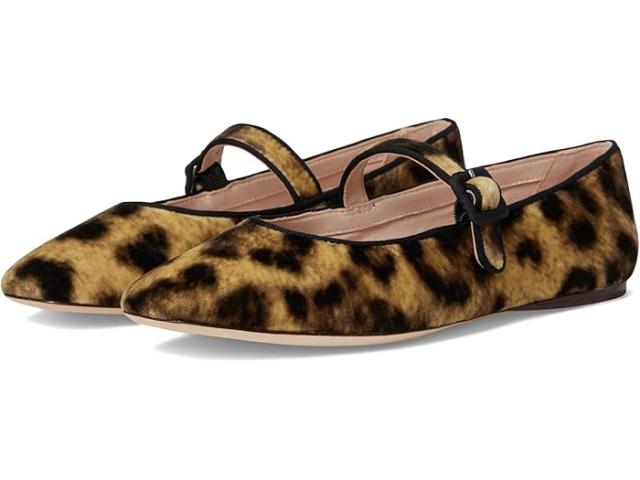 (取寄) ロフラー ランドール レディース ジンジャー メアリー ジーン フラッツ Loeffler Randall women Ginger Mary Jane Flat Leopard