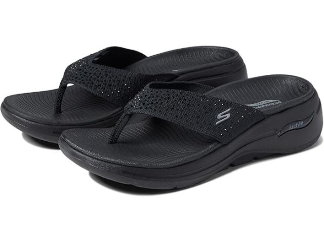 (取寄) スケッチャーズ パフォーマンス レディース ゴーウォーク アーチ フィット - ダズル 3 PT SKECHERS Performance women GOwalk Arch Fit - Dazzle 3 Pt Blackの通販は 16,097円