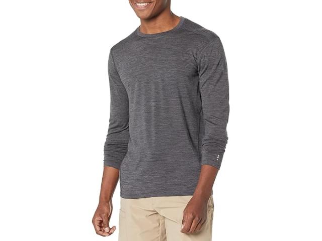 (取寄) スマートウール メンズ クラシック オール-シーズン メリノ ベース レイヤー ロング スリーブ Smartwool men Smartwool Classic All-Season Merino Base Layer Long Sleeve Iron Heatherの通販は