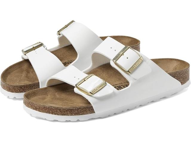 (取寄) ビルケンシュトック レディース アリゾナ Birkenstock women Arizona White Patent Birko-Flor