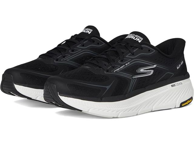 (取寄) スケッチャーズ レディース マックス クッショニニグ プレミア 2.0 オーバーランド ハンズ フリー スリップ-インス SKECHERS women SKECHERS Max Cushioning Premier 2.0 Overland Hands Free Slip-Ins Black/White
