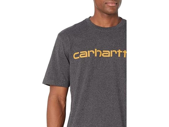 (取寄) カーハート メンズ シグニチャー ロゴ S/S Tシャツ Carhartt men Signature Logo S/S T-Shirt Carbon Heather