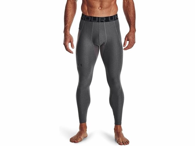 (取寄) アンダーアーマー メンズ ヒートギア アーマー レギングス Under Armour men Under Armour Heatgear Armour Leggings Carbon Heather/Blackの通販は