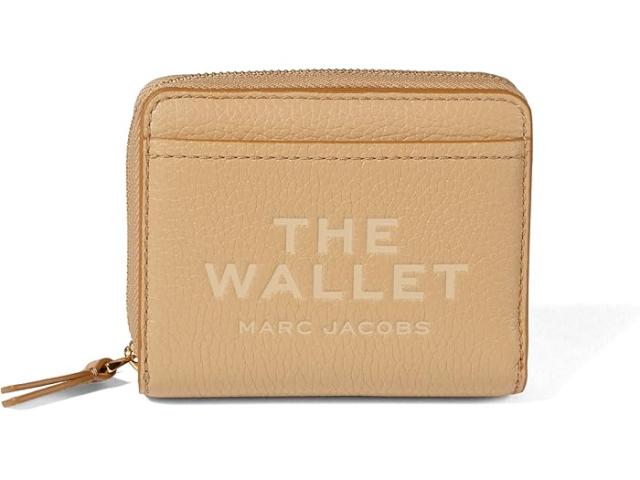 (取寄) マークジェイコブス レディース ザ レザー ミニ コンパクト ウォレット Marc Jacobs women The Leather Mini Compact Wallet Camel