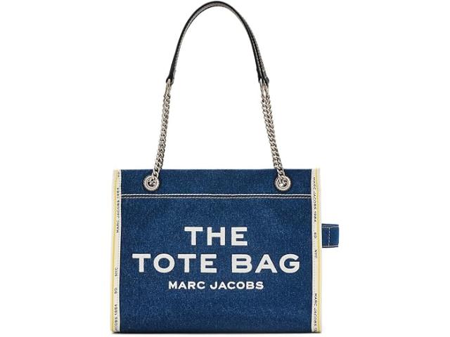 (取寄) マークジェイコブス レディース ザ デニム チェイン ミディアム トート バッグ Marc Jacobs women Marc Jacobs The Denim Chain Medium Tote Bag Dark Wash