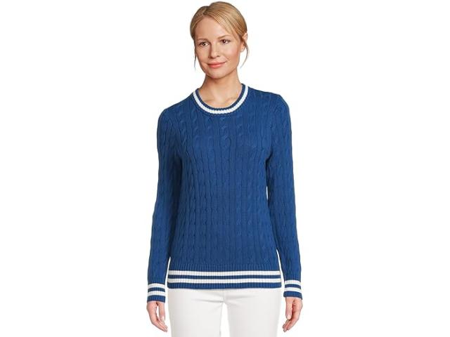 (取寄) リリー ピュリッツァー レディース ブロックトン クルー ネック セーター Lilly Pulitzer women Brockton Crew Neck Sweater Starlight Navy X Coconut