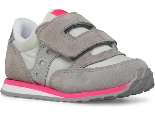 (取寄) サッカニー キッズ キッズ オリジナルス ジャズ フック アンド ループ スニーカー (トドラー/リトル キッド) Saucony Kids kids Saucony Kids Originals Jazz Hook & Loop Sneaker (Toddler/Little Kid) Grey/Silver/Pinkの通販は