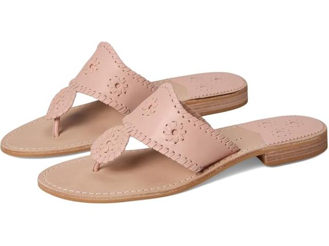 (取寄) ジャック ロジャース レディース ジャックス フラッツ サンダル - ナッパ Jack Rogers women Jacks Flat Sandal - Nappa Rose Cloud