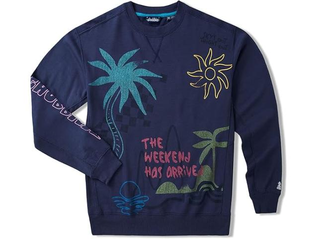 (取寄) チャビーズ メンズ ザ スケッチー (ソフト テリー Chubbies men The Sketchy (Soft Terry Crewneck) Navy