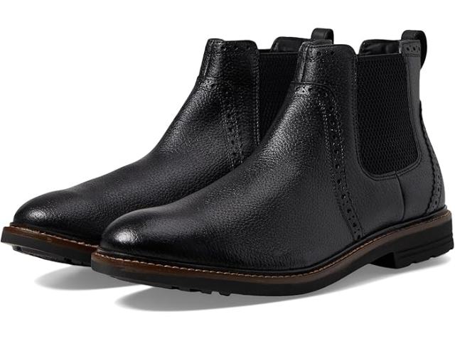(取寄) ナン ブッシュ メンズ オーティス 2.0 チェルシー ファッション レザー ブーツ Nunn Bush men Otis 2.0 Chelsea Fashion Leather Boot Black