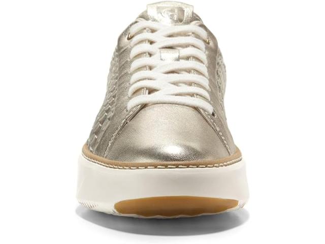 (取寄) コールハーン レディース グランドプロ トップスピン スニーカー Cole Haan women Cole Haan Grandpro Topspin Sneaker Soft Gold Genevieve Weave Leather/Ivory_4