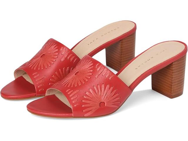 (取寄) ジャック ロジャース レディース スージー サンダル - Jack Rogers women Susie Sandal - Nappa/Raffia Fire Red/Fire Red