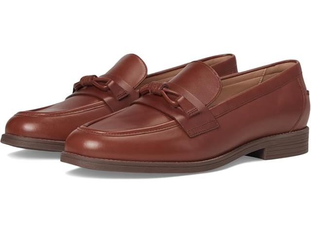 (取寄) コールハーン レディース スタッシ ボウ ローファーズ Cole Haan women Stassi Bow Loafers Dark Cuoio Leather