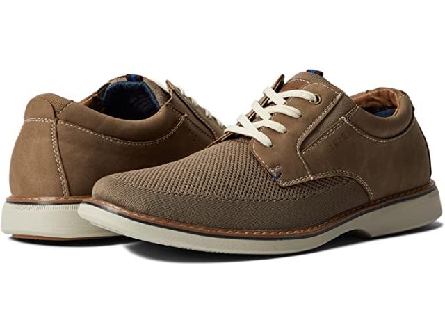 (取寄) ナン ブッシュ メンズ オットー ニット プレーン トゥ オックスフォード Nunn Bush men  Otto Knit Plain Toe Oxford Taupe