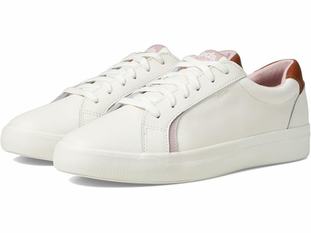 (取寄) ケッズ レディース パシュート レース アップ Keds women Keds Pursuit Lace Up White/Cognac Leatherの通販は