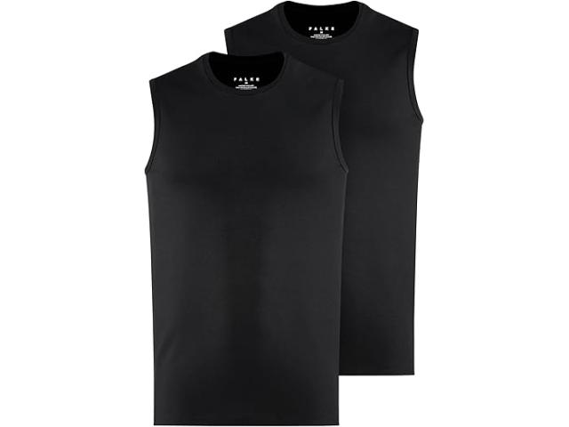 (取寄) ファルケ メンズ デイリー コンフォート クルー ネック マッスル シャツ 2-パック Falke men Falke Daily Comfort Crew Neck Muscle Shirt 2-Pack Black (Black 3000)の通販は