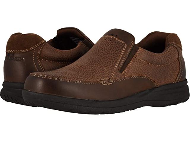 (取寄) ナン ブッシュ メンズ カム モック トゥ スリッポン Nunn Bush men Cam Moc Toe Slip-On Brown Crazy Horse