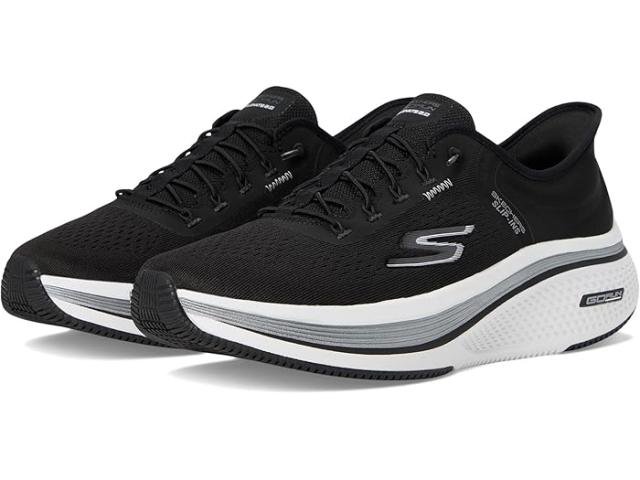 (取寄) スケッチャーズ レディース ゴー ラン エレベート 2.0 バンヤン ハンズ フリー スリップ-インス SKECHERS women SKECHERS Go Run Elevate 2.0 Banyan Hands Free Slip-Ins Black/White