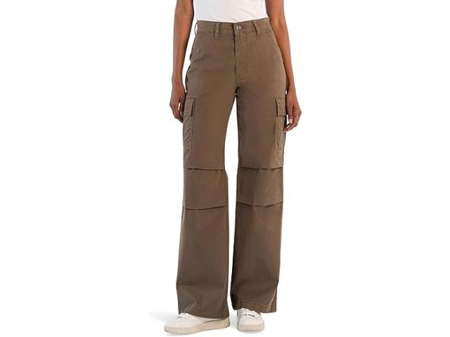 (取寄) カット フロム ザ クロス レディース ミラー ハイライズ ストレート ワイド レッグ カーゴ ポケッツ イン KUT from the Kloth women KUT from the Kloth Miller High-Rise Straight Wide Leg Cargo Pockets in Oregano Oreganoの通販は 35,450円