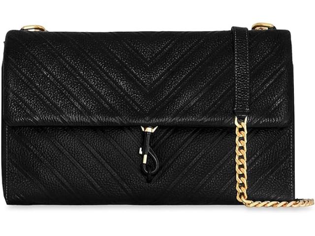 (取寄) レベッカミンコフ レディース エディ エンボス LG ショルダー Rebecca Minkoff women Edie Emboss Lg Shoulder Black