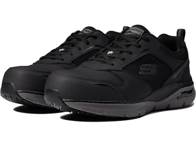 (取寄) スケッチャーズ ワーク メンズ アーチ フィット SR コンプ トゥ SKECHERS Work men Arch Fit SR Comp Toe Black/Charcoal