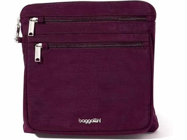 (取寄) バッガリーニ レディース セキュルテックス アンチ-シーフ ラージ クロスボディ Baggallini women Baggallini Securtex Anti-Theft Large Crossbody Mulberryの通販は