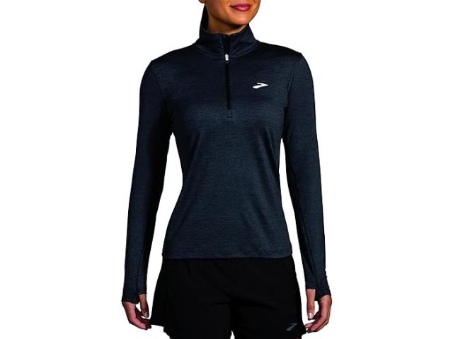 (取寄) ブルックス レディース ダッシュ 1/2 ジップ 2.0 Brooks women Brooks Dash 1/2 Zip 2.0 Heather Blackの通販は