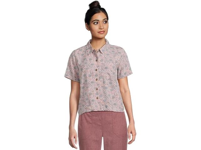 (取寄) ロイヤルロビンズ レディース カミノ パッカー ショート スリーブ  Robbins women Camino Pucker Short Sleeve Sea Caledonia Print