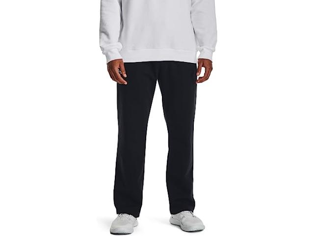 (取寄) アンダーアーマー メンズ ライバル フリース パンツ Under Armour men Under Armour Rival Fleece Pants Black/White