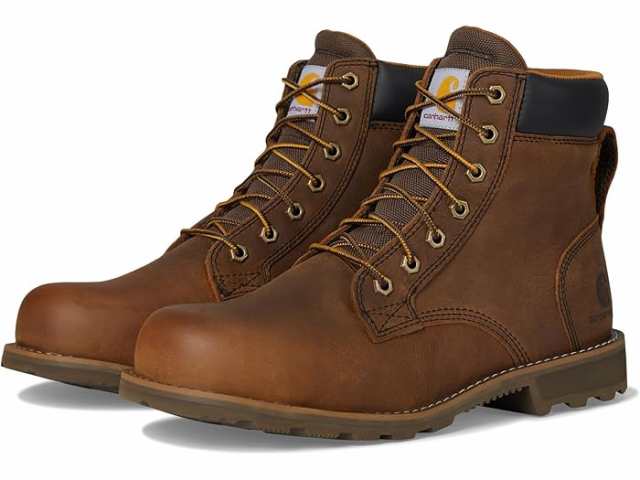 (取寄) カーハート メンズ フロンティア 6 ウォーター レジスタント スティール トゥ ブート Carhartt men Carhartt Frontier 6" Water Resistant Steel Toe Boot Brownの通販は