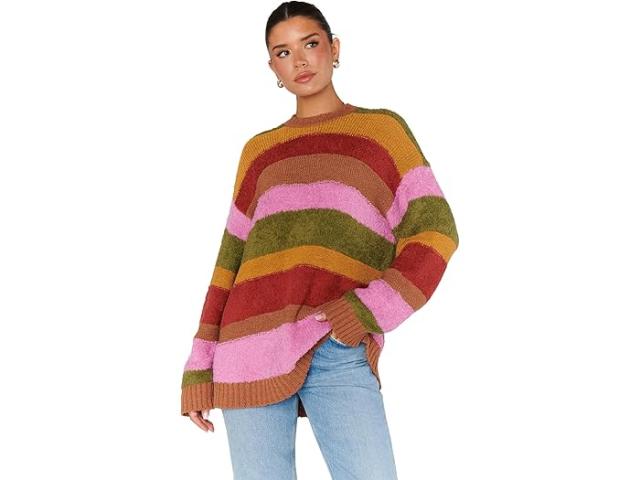 (取寄) ショウ ミー ユア ムームー レディース チリー セーター Show Me Your Mumu women Show Me Your Mumu Chilly Sweater Hutch Multi Stripe Knitの通販は