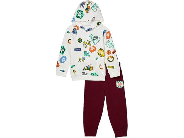 (取寄) ナイキ キッズ ボーイズ NSW クラブ Ssnl オール オーバー プリント セット (インファント) Nike Kids boys Nike Kids NSW Club SSNL All Over Print Set (Infant) Dark Beetrootの通販は 14,060円