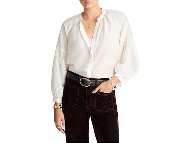 (取寄) メイドウェル レディース ジャーメーン トップ Madewell women Germaine Top Winter White