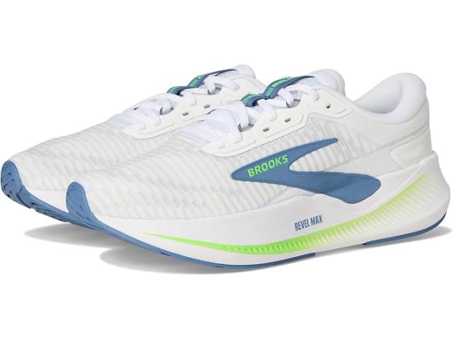 (取寄) ブルックス メンズ レベル マックス Brooks men Revel Max White/Moonlight/Green Gecko