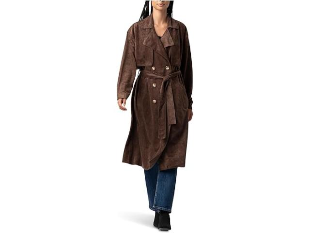 (取寄) ブランクニューヨーク レディース フォー スエード トレンチ コート Blank NYC women Faux Suede Trench Coat Down to Earth