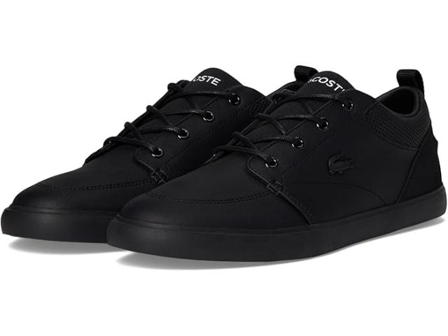 (取寄) ラコステ メンズ ベイリス レザー スニーカー Lacoste men Bayliss Leather Sneakers Black