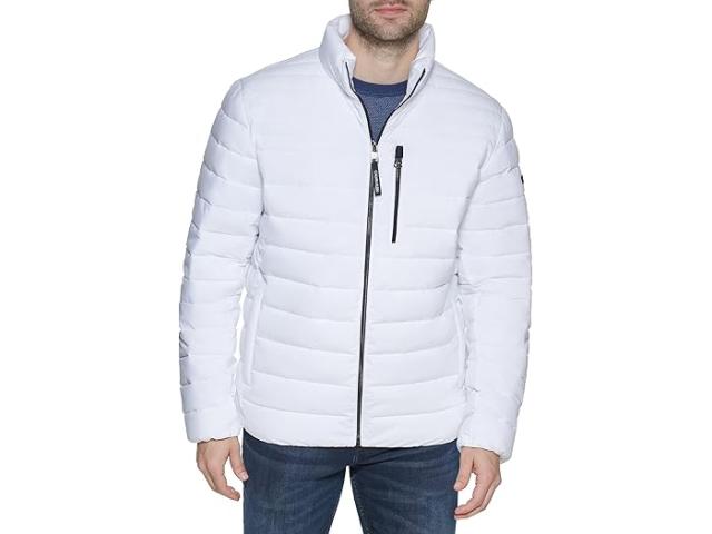 (取寄) カルバンクライン メンズ メンズ ライトウェイト ウォーター レジスタント パッカブル ダウン パファー ジャケット (スタンダード アンド ビッグ アンド トール)   men     mens Lightweight Water Resistant Packable Down and &