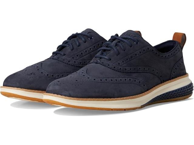 (取寄) コールハーン メンズ オリジナル グランド エナジー ウィーブ ウイング ティップ オックスフォード Cole Haan men Original Grand Energy Weave Wing Tip Oxford Navy Blazer Nubuck/Ivory