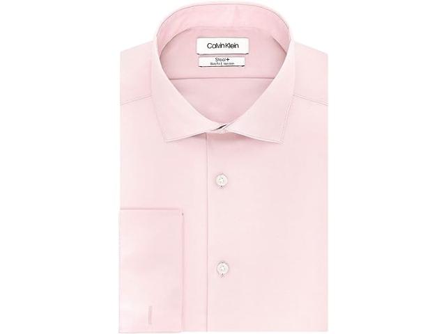 (取寄) カルバンクライン メンズ メンズ ドレス シャツ スリム フィット ノン アイロン ソリッド フレンチ カフ Calvin Klein men Calvin Klein Men's Dress Shirt Slim Fit Non Iron Solid French Cuff Pinkの通販は