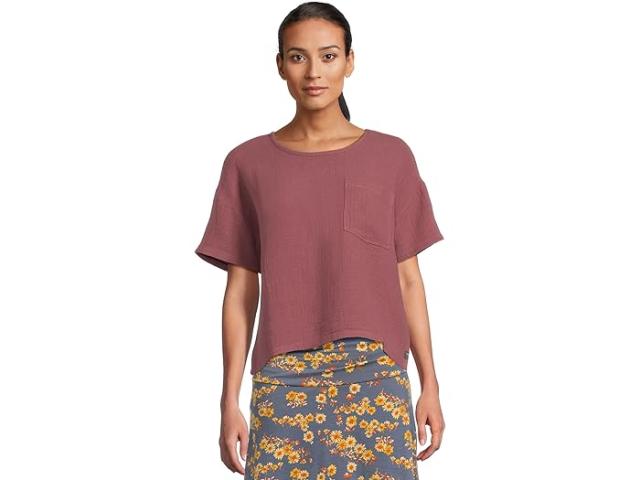 (取寄) トードアンドコー レディース テート ダブル ウィーブ ショート スリーブ シャツ Toad&Co women Tate Double Weave Short Sleeve Shirt Wild Ginger